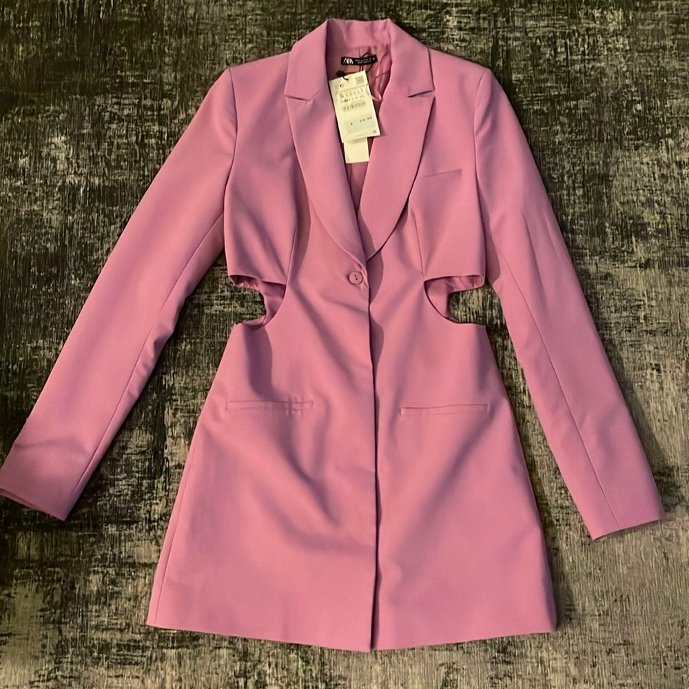 Zara Purple Blazer Dress